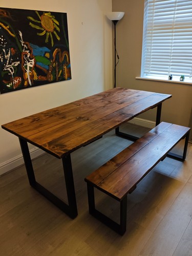 Scaffold plank dining - plank, table