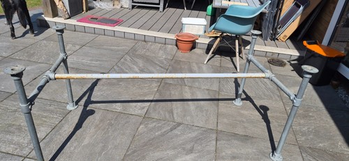 Galvanised scaffold legs one